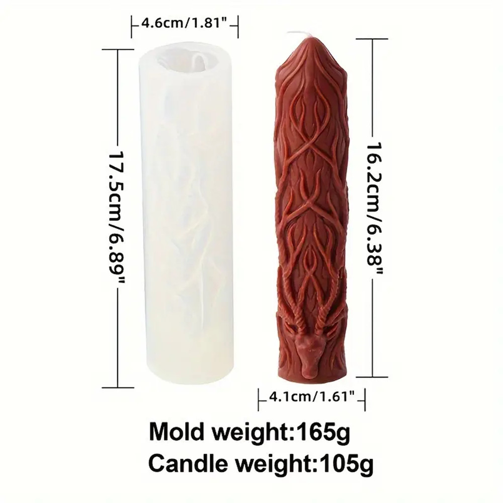 3D Reindeer Antle Pillar Candl - Elk Bugle Call 评论和价格