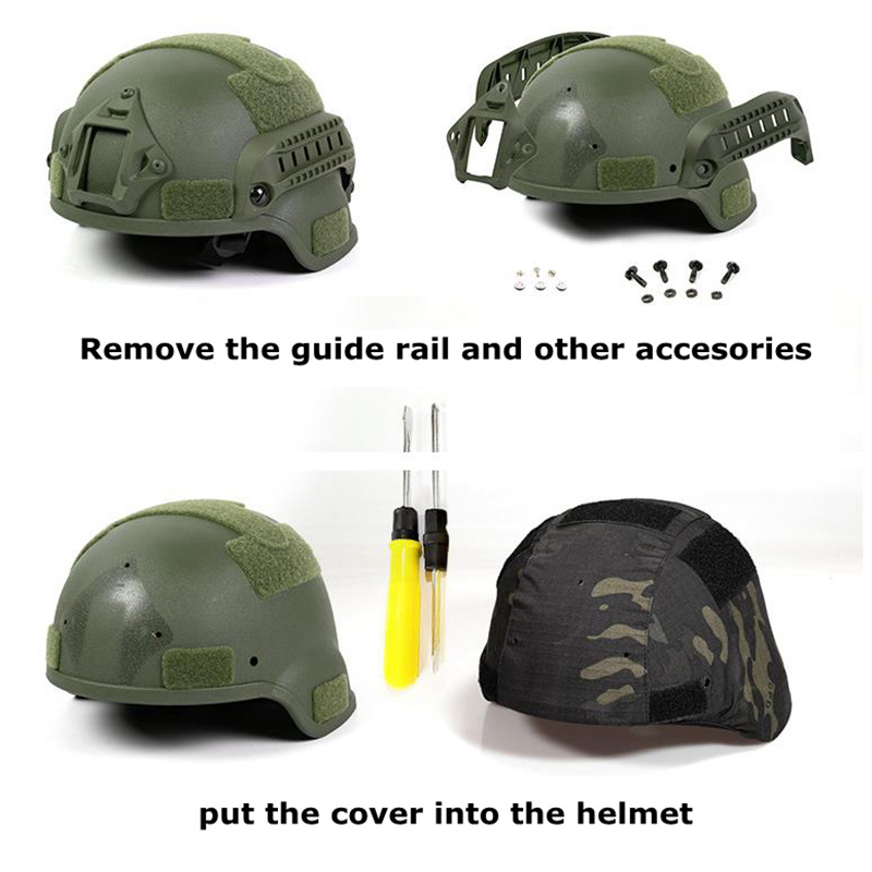 Tactical MICH2000 Helmet Cover - Camo Face Paint 评论和价格