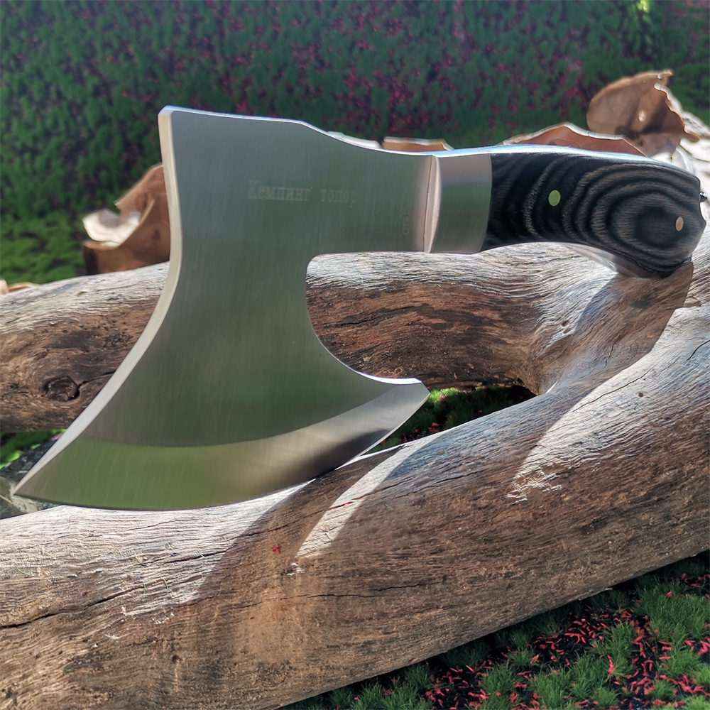 Wooden Handle Stainless Steel  - Hunting And Camping In Jungle 评论和价格