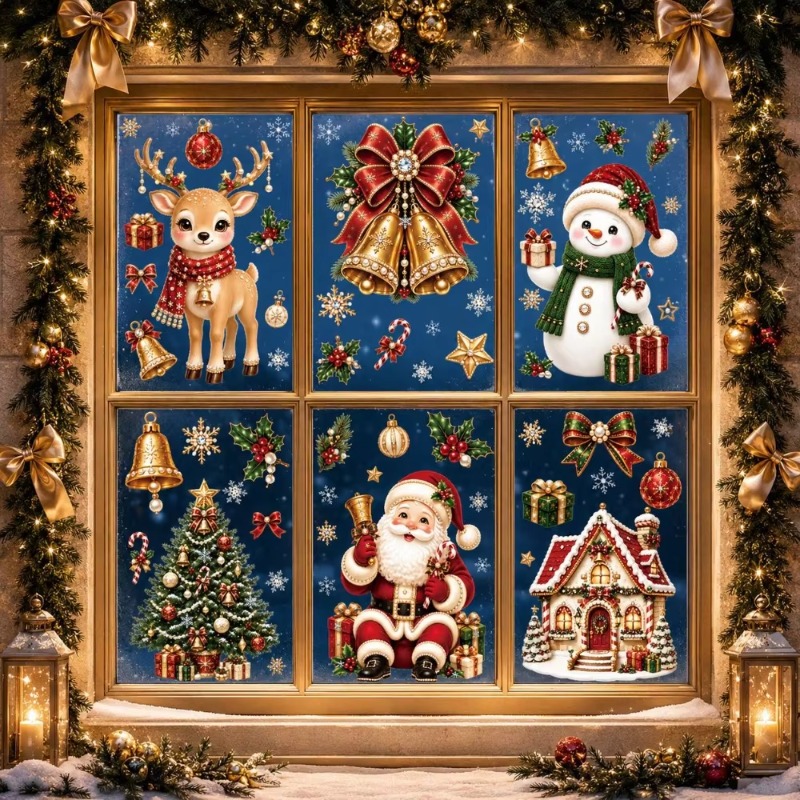 4/6 Sheets Christmas Static Wi - Elk Bugle Call 评论和价格
