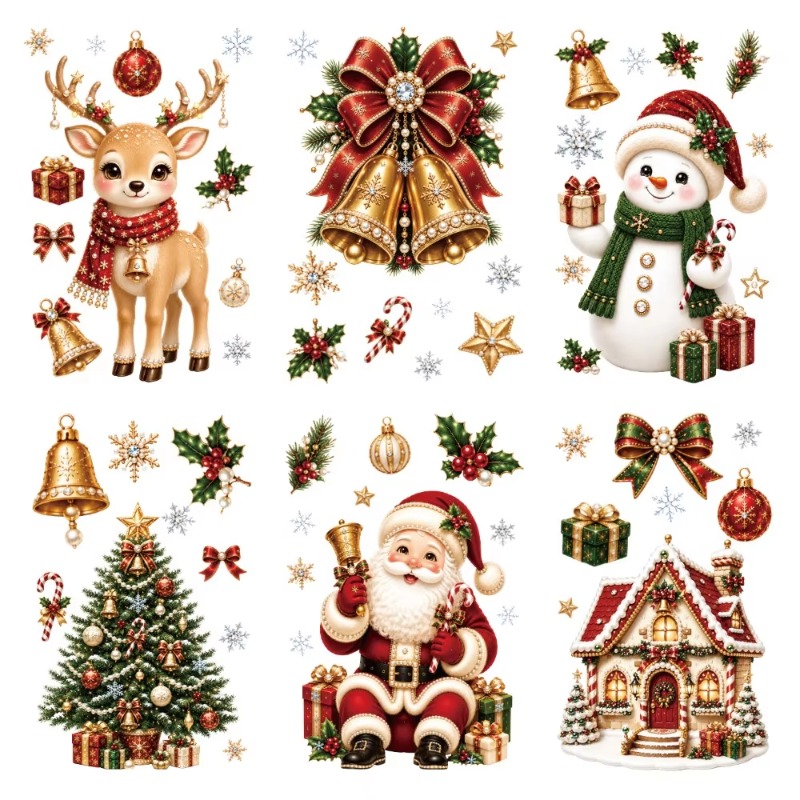 4/6 Sheets Christmas Static Wi - Elk Bugle Call 评论和价格